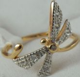 Lindo Anel Folheado a Ouro  Nº 16 REF: 29393010
